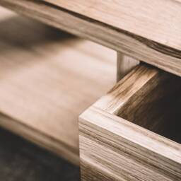 Handmade Oak Tv Table, Industrial Rustic Furniture - thumbnail 2
