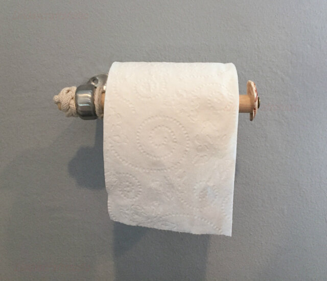 Seashell Toilet Paper Holder Beach Nautical Bathroom Decor - image 1