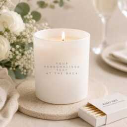 Personalised Birthday Candle - Engraved Soy Wax Gift - thumbnail 2