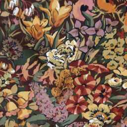 Liberty Cottage Garden Floral Cotton Cushion Cover - Mid 70S Throw Pillow - thumbnail 2