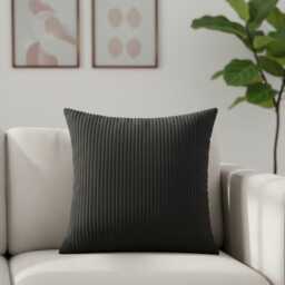 Plain Cushion Covers Corduroy Cord Jumbo Super Soft 16x16 - thumbnail 4