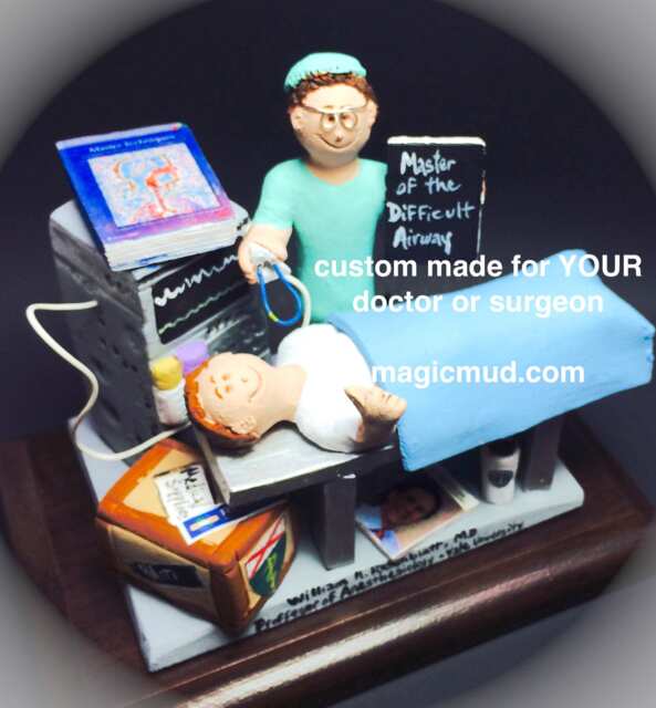 Anesthesiologist's Gift Figurine - Custom Made Anaesthesia Doctor's Graduation -Anaesthesiology Graduate - image 1