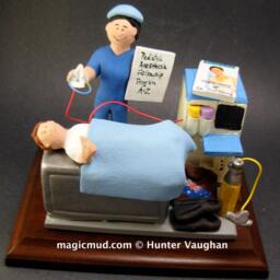 Anesthesiologist's Gift Figurine - Custom Made Anaesthesia Doctor's Graduation -Anaesthesiology Graduate - thumbnail 2