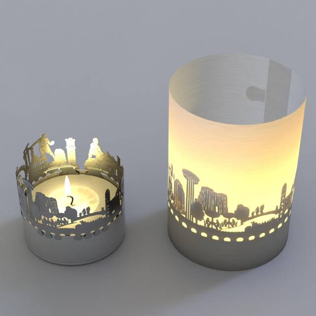 San Antonio Gift Tube - City Silhouette Tea Light Souvenir - image 1