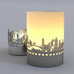 San Antonio Gift Tube - City Silhouette Tea Light Souvenir - thumbnail 3