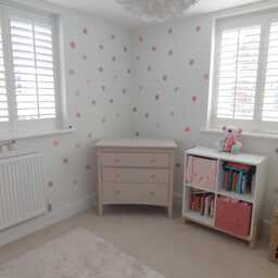 Watercolour Polka Dots Nursery Wall Stickers - thumbnail 2