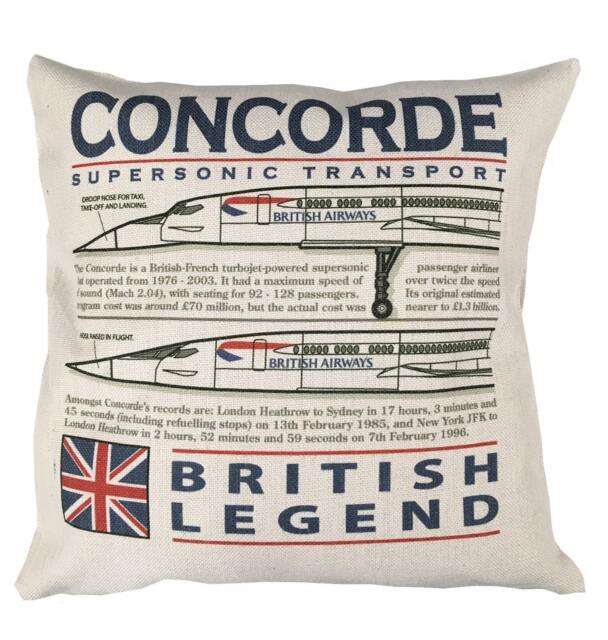A??rospatiale Bac Concorde Supersonic Passenger Airliner Aircraft Cushion Inner Included - image 1