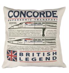 A??rospatiale Bac Concorde Supersonic Passenger Airliner Aircraft Cushion Inner Included - thumbnail 1