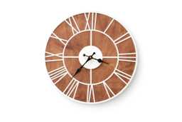 Roman Numeral Wooden Wall Clock 15.7 - thumbnail 1
