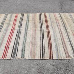 Turkish Kilim, Rugs 5.1x11.5 Ft Large Aztec For Bedroom, Beige Vintage Salon Kilim - thumbnail 3