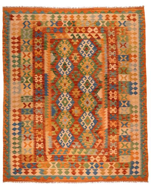 Rug Kilim Afghan 247 X 203 cm - Wool Hand Made Free Shipping