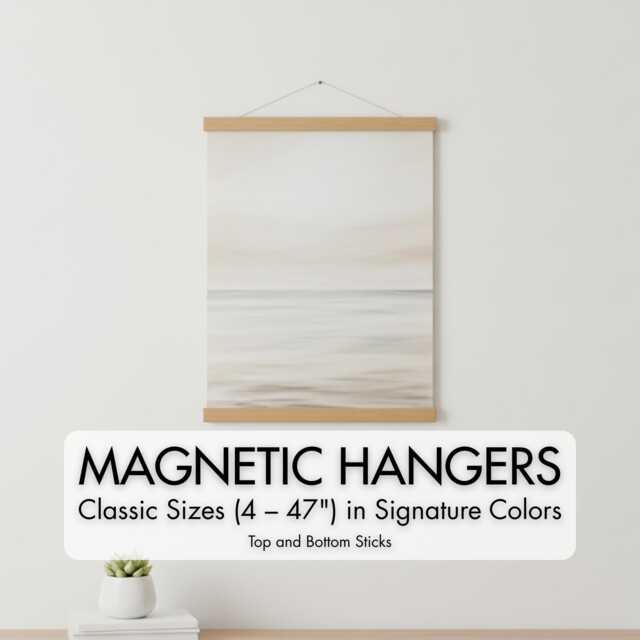 Magnetic Poster Hanger Frame Alder Wood Canvas Wall Art - image 1