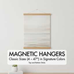 Magnetic Poster Hanger Frame Alder Wood Canvas Wall Art - thumbnail 1