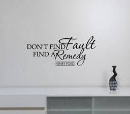Don't Find Fault Henry Ford Quote Wall Decal Vinyl Sticker Lettering Business Industry Education Motivational Art Office Decor Poster Hfq1 - thumbnail 1