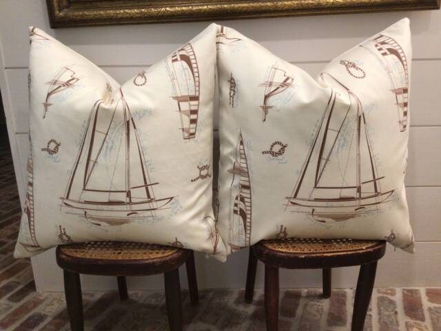 "Scalamandre Beautiful - Indoor Outdoor Cover in ""Maritime" - image 1