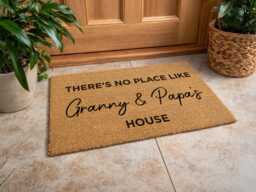 Unique Grandparent Mat - Custom Welcome Sign Elegant Scripted Family D??cor - thumbnail 1