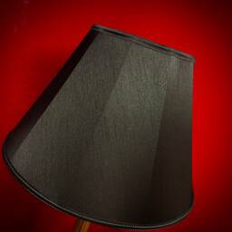 Black Tapered Drum Lampshade Handmade Ceiling & Table Lamp Shade - thumbnail 3