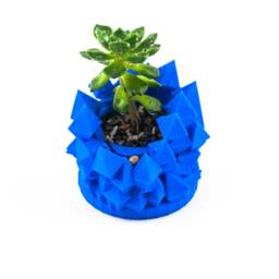 Abstract Succulent Planter, Asymmetric Air Plant Pot, Unique Garden&office Decor, Small Cactus Planter - thumbnail 3