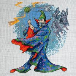 Wall Embroidery Art, Cross Stitched Canvas, Fantasy Embroidered Hanging Home D??cor, Welcoming Gift, Housewarming Gift - thumbnail 3