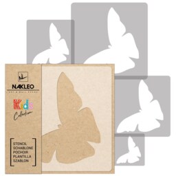 Butterfly Wall Stencil Set Reusable Plastic Template, Kids Room Decor - thumbnail 1