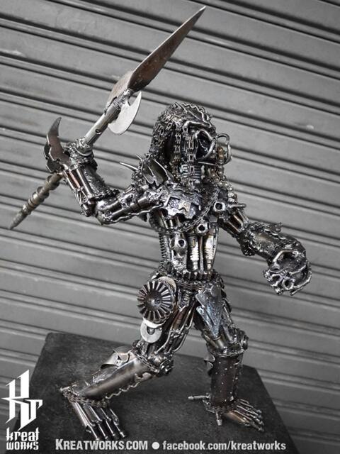 Metal Sculpture - Spearman Hunter - Medium Item - image 1