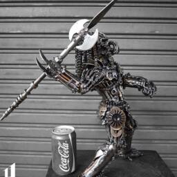 Metal Sculpture - Spearman Hunter - Medium Item - thumbnail 4