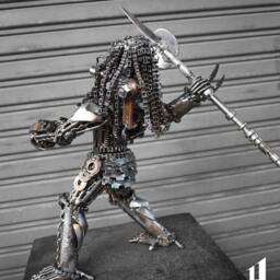 Metal Sculpture - Spearman Hunter - Medium Item - thumbnail 3
