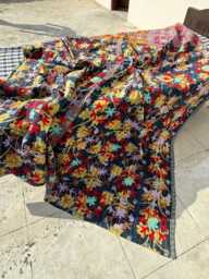 Soft Cotton Kantha Suzani Quilt Handmade Throw Blanket - thumbnail 1