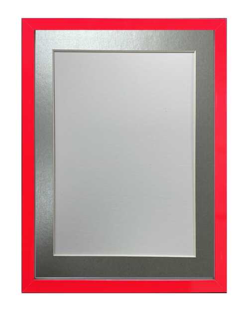 Post Box Red 20mm Picture, Photo, Poster Frame With Silver Mount - image 1
