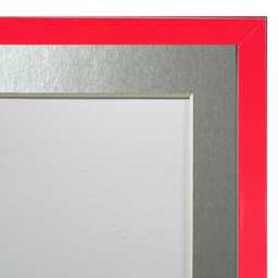 Post Box Red 20mm Picture, Photo, Poster Frame With Silver Mount - thumbnail 2
