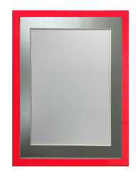Post Box Red 20mm Picture, Photo, Poster Frame With Silver Mount - thumbnail 1