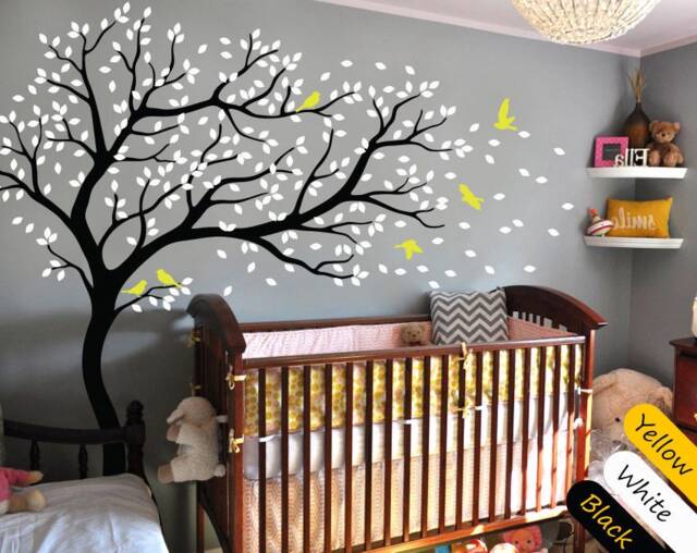 Large Tree Wall Decal For Kids Room, Removable Mural Art Decor Sticker - image 1