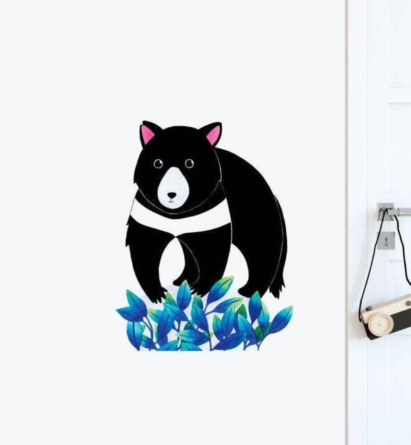 Tassie Devil Wall Sticker Decal - Australian Animal Decals, Stickers, Kids, Native Animals Art
