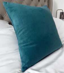 Teal Velvet Cushion Cover, Luxury Decorative Pillow, Modern Home Decor