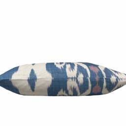Thibaut Indies Ikat Lavender & French Blue Cushion Cover Pillow Double Sided - thumbnail 3