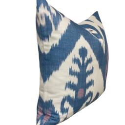 Thibaut Indies Ikat Lavender & French Blue Cushion Cover Pillow Double Sided - thumbnail 2