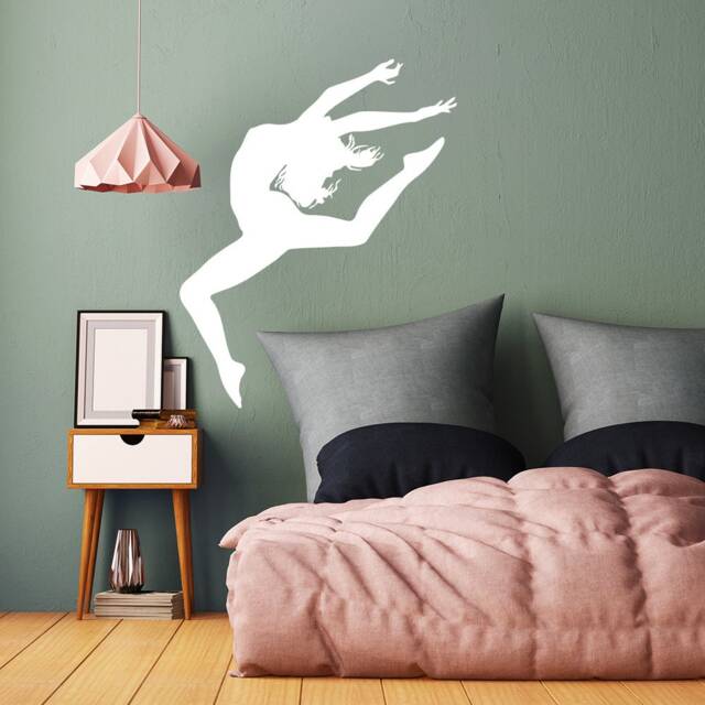 Ballerina Wall Decals Dance Studio Decal Dancing Gir Vinyl Sticker Home Decor Bedroom Window Chu404 - image 1