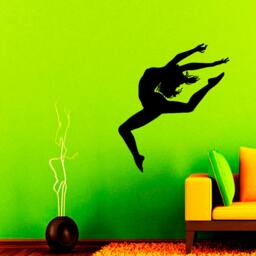Ballerina Wall Decals Dance Studio Decal Dancing Gir Vinyl Sticker Home Decor Bedroom Window Chu404 - thumbnail 2