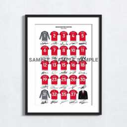 2025/2026 Football Squad Hand Drawn Shirt Art Print Minimalist Collection Poster - thumbnail 3