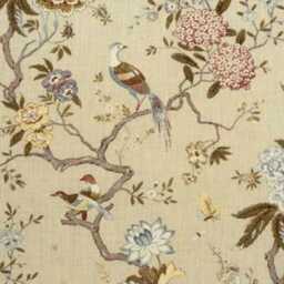G.p & J Baker Oriental Bird Olive & Stone Double Sided Cushion Cover Pillow - thumbnail 4