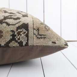 Vintage Turkish Kilim Pillow Cover 16 Inch Anatolian Cushion - thumbnail 4