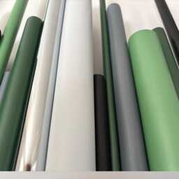 Modern Green Wood Wall Sculpture Geometric Art With Chrome, Urban Canopy - thumbnail 3