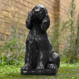 Garden Spaniel Dog Figurine Stone Memorial Cocker Spaniel Custom Decor Animal Ornament Outdoor Statue Lover Gift Yard Art - thumbnail 2