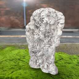 Massive Face Sculpture Abstract Figurine Concrete Head Statue Stone Bust Modern Garden Ornament Outdoor Cement Decor Yard Gift - thumbnail 3