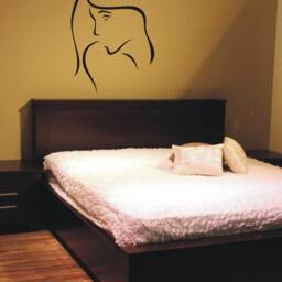 Wall Stencil, Painting Stencils, Wall Painting, Decoration, Modern Art - Woman's Head - 29 X 20 cm, 58 40 87 61 cm - thumbnail 2