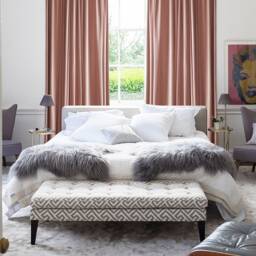 Pair Of Simon Pink Velvet Curtains, Silky Living Room Custom Curtains - thumbnail 3