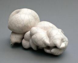 Handmade Ceramic Pit Fired Raku Popcorn Sculpture
