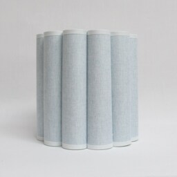 Handmade Aliceblue Fabric Table Lamp Ceramic Base Home Decor - thumbnail 3