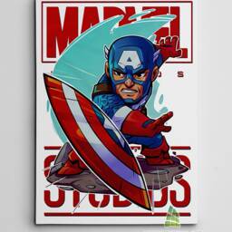 Superhero Chibi Canvas Art Children Kids Nursery Wall Print Picture Home Decor - thumbnail 3