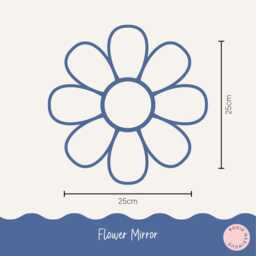 Flower Shatterproof Mirror Perfect Gift For Bedroom & Nursery Daisy Decor Power - thumbnail 4